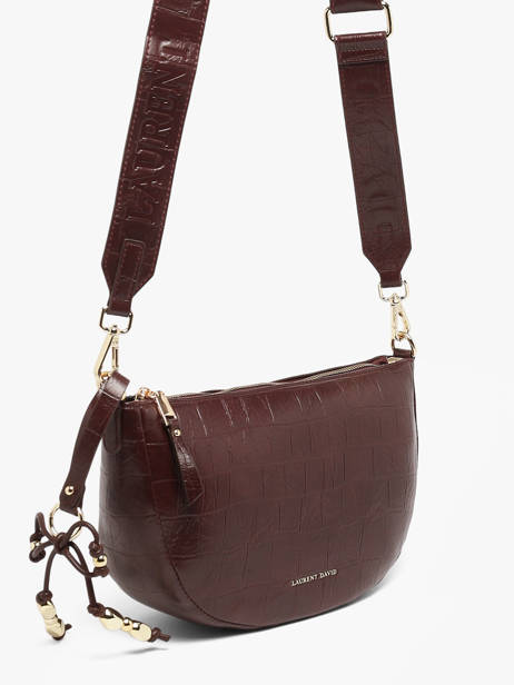 Sac Bandoulière Lauren Effect Croco Laurent david Rouge ld bags 709 vue secondaire 1