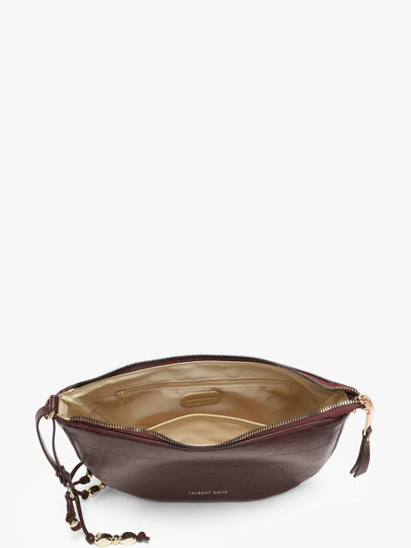 Sac Bandoulière Lauren Effect Croco Laurent david Rouge ld bags 709 vue secondaire 2