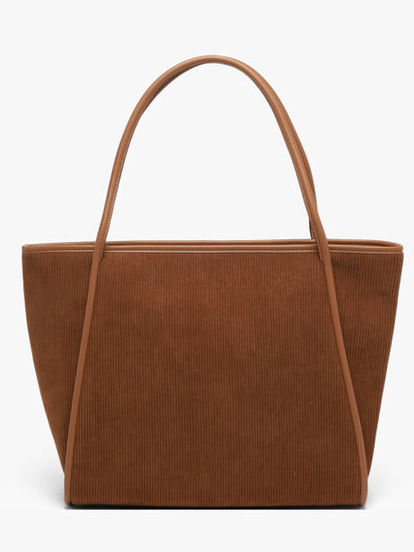 Sac Shopping Verona Velours Côtelé Laurent david Marron ld bags 111 vue secondaire 4