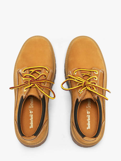 Chaussures Bateau Plateforme En Cuir Timberland Orange women 5UF97541 vue secondaire 3