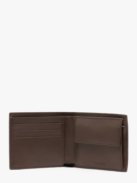 Portefeuille Fg Cuir Lacoste Marron fg NH1112FG vue secondaire 1