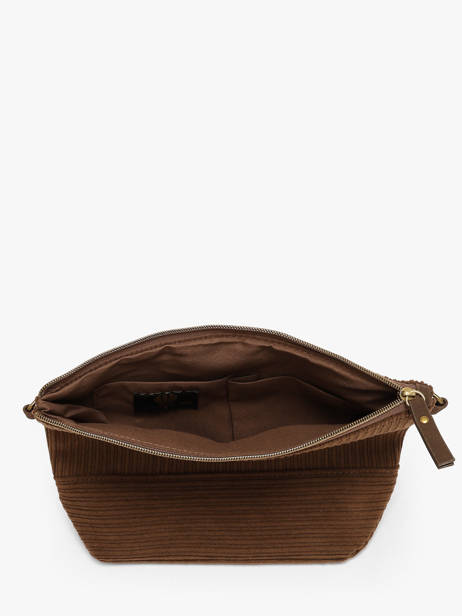 Shoulder Bag Velours Le voyage en panier Brown velours AHP304 other view 3