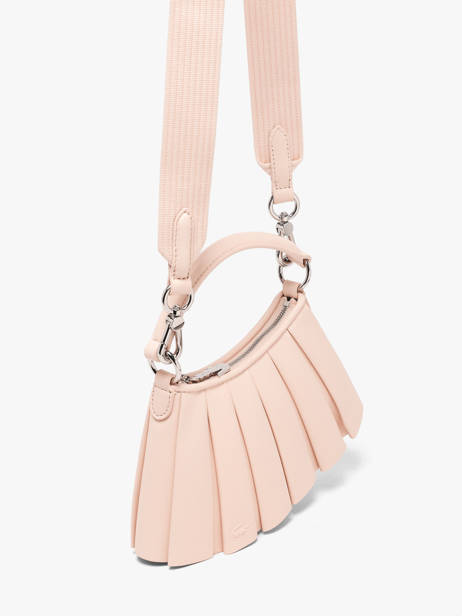 Sac Bandoulière Lenglen Cuir Lacoste Rose lenglen NU5219DP vue secondaire 2