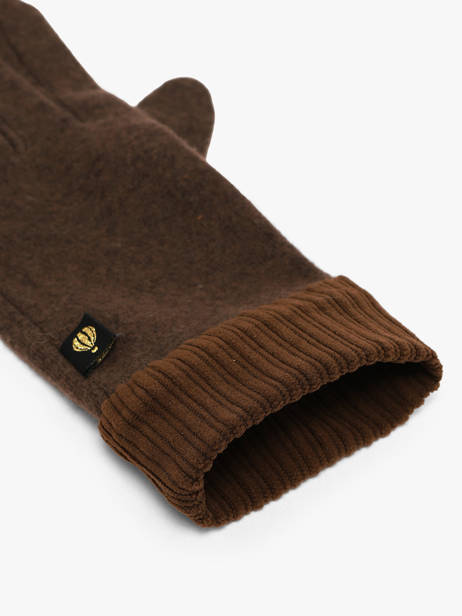 Gants Avec Bordures En Velours Côtelé Le voyage en panier Marron accessoires AHG001 vue secondaire 1