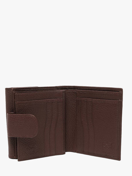 Porte-monnaie Caviar Cuir Crinkles Marron caviar 14068 vue secondaire 1