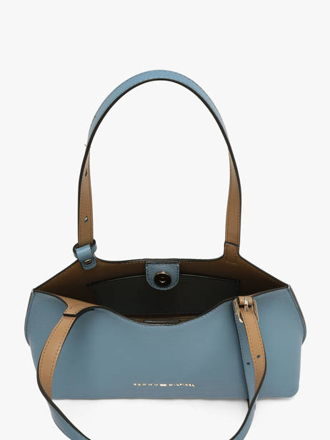 Sac Porté épaule Th Modern Polyurethane Tommy hilfiger Bleu th modern AW19037 vue secondaire 3