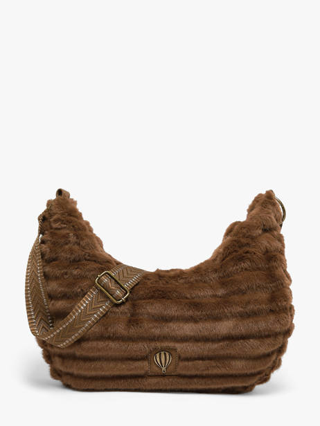 Sac Porté épaule Quadri Polyester Le voyage en panier Beige quadri AHP320