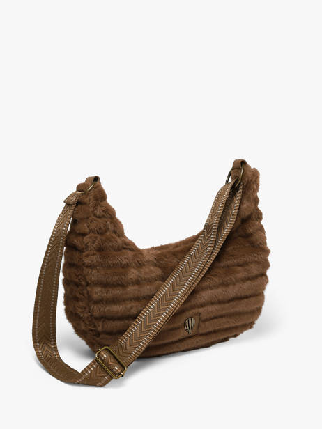 Sac Porté épaule Quadri Polyester Le voyage en panier Beige quadri AHP320 vue secondaire 2