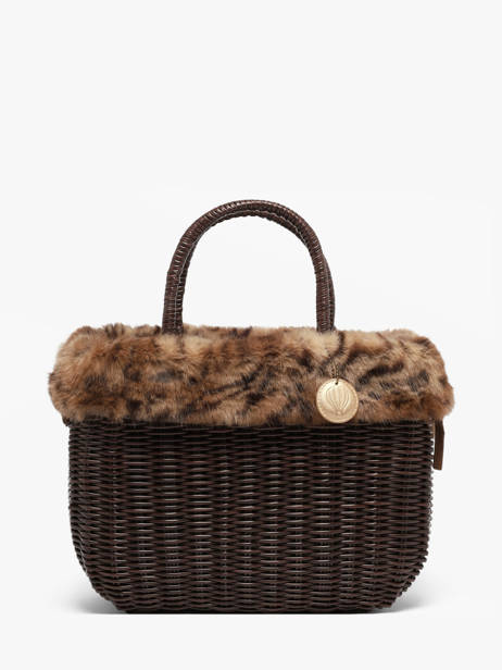Panier M Doudou Léopard Le voyage en panier Marron doudou M