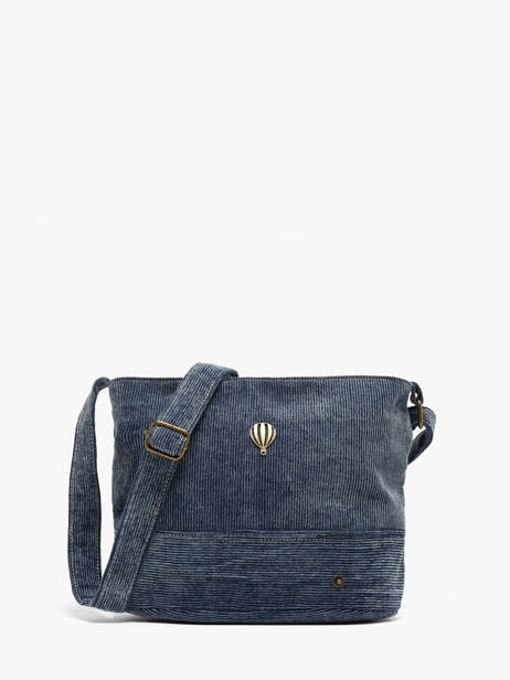 Shoulder Bag Denim Le voyage en panier Blue denim AHP338