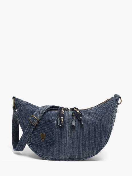 Shoulder Bag Denim Le voyage en panier Blue denim AHP339