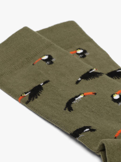 Chaussettes Betoucan Besocks Vert socks men BETOUCAN vue secondaire 1