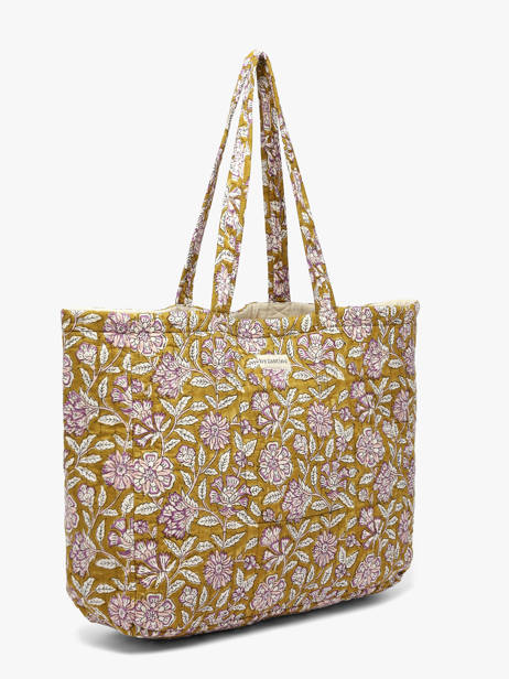 Sac Porté épaule A4 Cabas Cuir Byzantine Vert cabas CAR vue secondaire 2