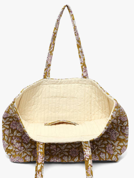 Sac Porté épaule A4 Cabas Cuir Byzantine Vert cabas CAR vue secondaire 3