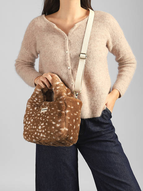 Satchel Louise Fawn Hindbag Brown faon FN other view 1