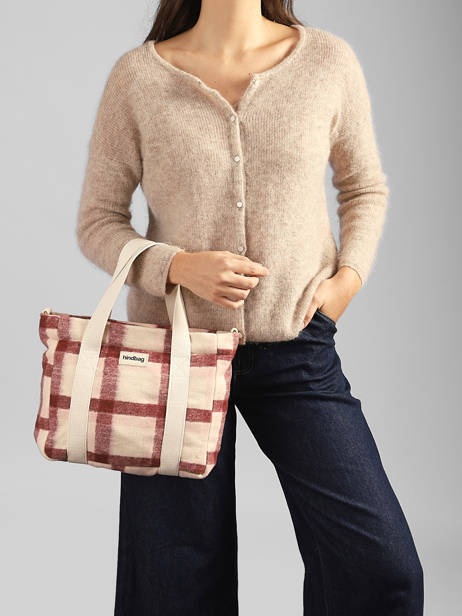 Satchel Tartan Hindbag Pink tartan TA other view 1
