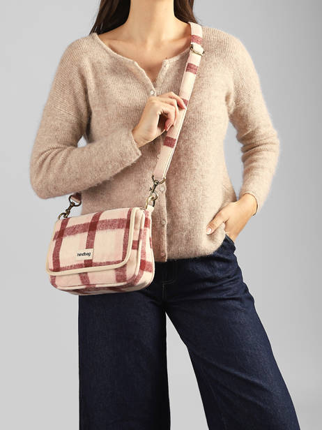 Shoulder Bag Tartan Hindbag Pink tartan TA other view 1