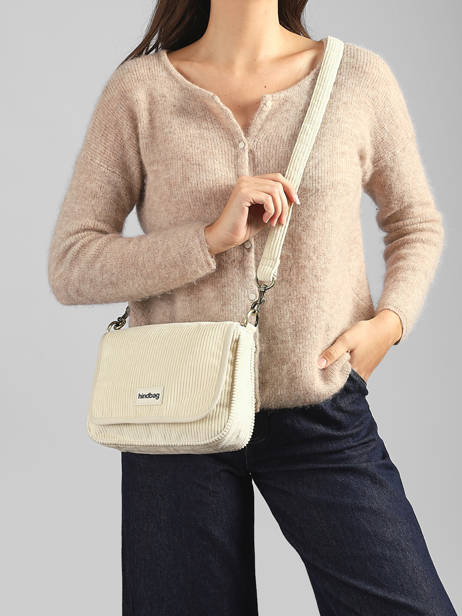 Velvet Margault Crossbody Bag Hindbag Beige velours V other view 1