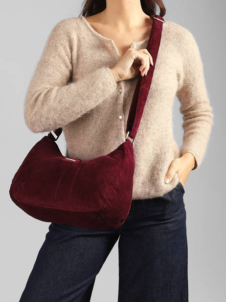 Velvet Rosa Crossbody Bag Hindbag Red velours V other view 1