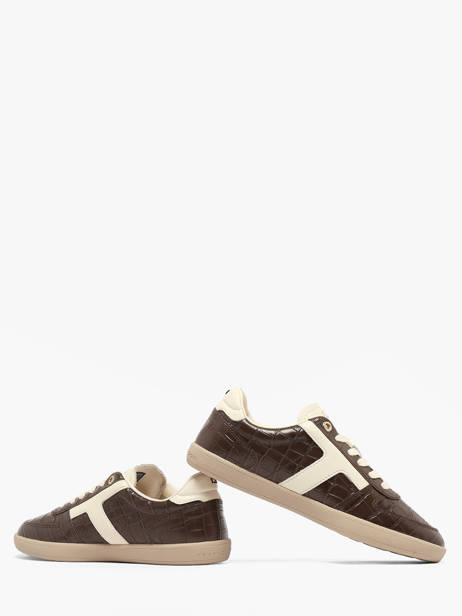 Sneakers In Leather Tommy hilfiger Brown women 97730HK other view 2
