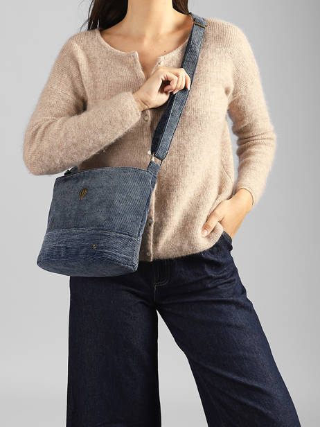 Shoulder Bag Denim Le voyage en panier Blue denim AHP338 other view 1