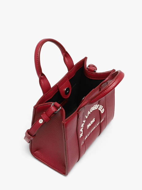 Sac Xs Rsg Cuir Avec Bandoulière Karl lagerfeld Rouge rsg B1W30042 vue secondaire 3