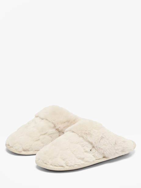Chaussons Isotoner Beige women 97357 vue secondaire 1