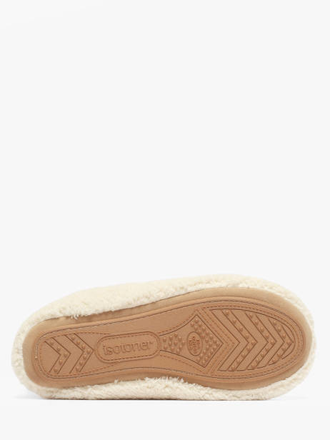 Chaussons Isotoner Beige women 97422 vue secondaire 4