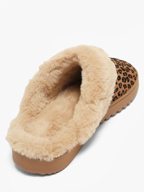 Chaussons En Cuir Isotoner Marron women 97421 vue secondaire 2