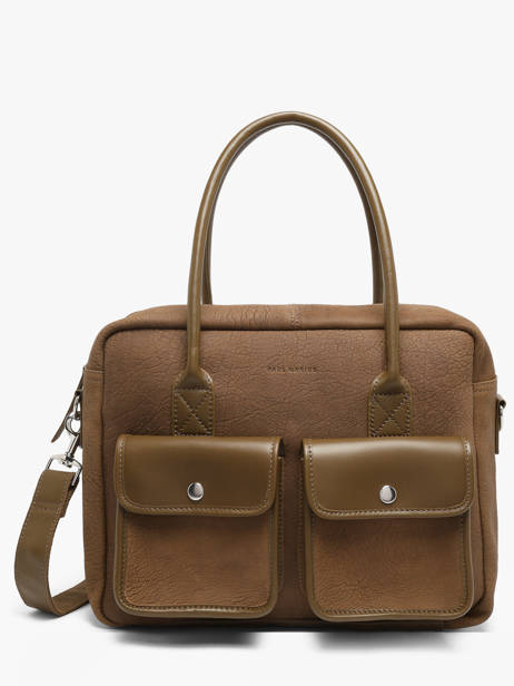 Sac Porté Main A4 La Suite Cuir Paul marius Marron la suite DANDYSUI