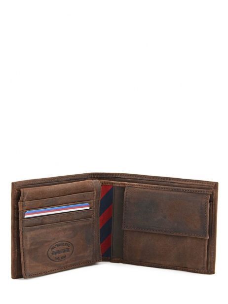 Wallet Leather Tommy hilfiger Brown johnson AM00660 other view 4