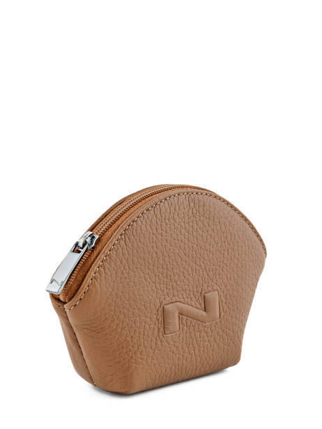 Leather Coin Purse Nathan baume Brown original n 340N other view 2