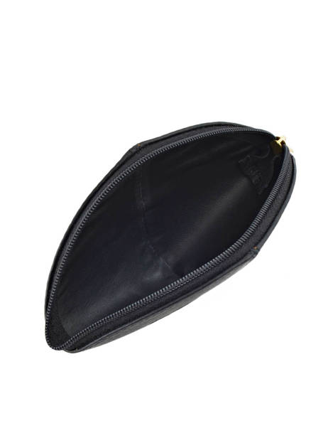 Coin Purse Leather Yves renard Black foulonne 29367 other view 2