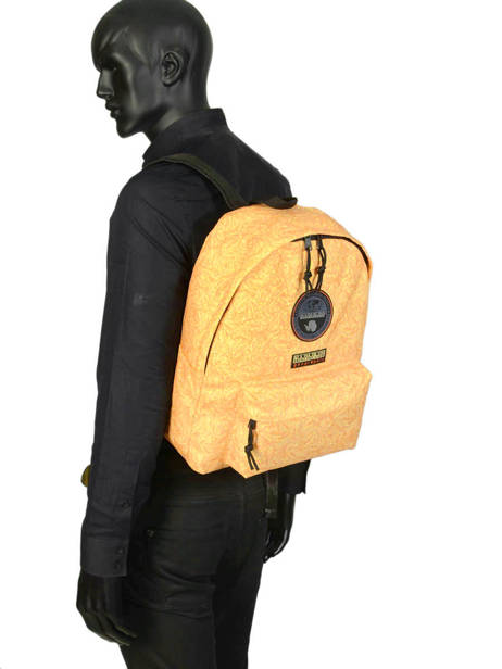 Backpack Voyager Printed Napapijri Yellow geographic NOYIGR other view 2