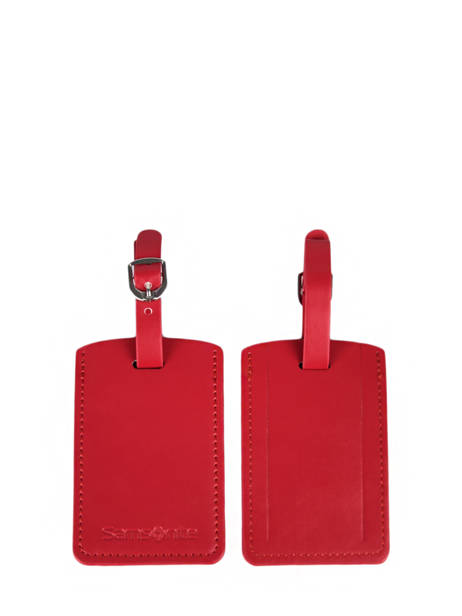 Luggage Tag Samsonite Red global ta C01051 other view 1
