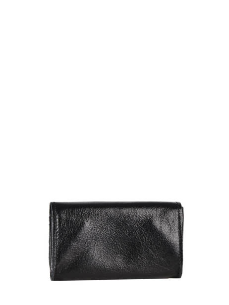 Leather Coin Purse Etincelle Irisée Etrier Black etincelle irisee EETI650 other view 2