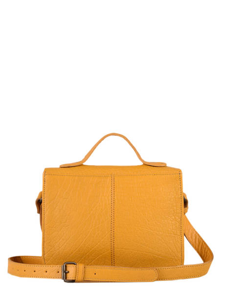 Leather Mlle George Argento Crossbody Bag Paul marius Yellow argento GEORGARG other view 3