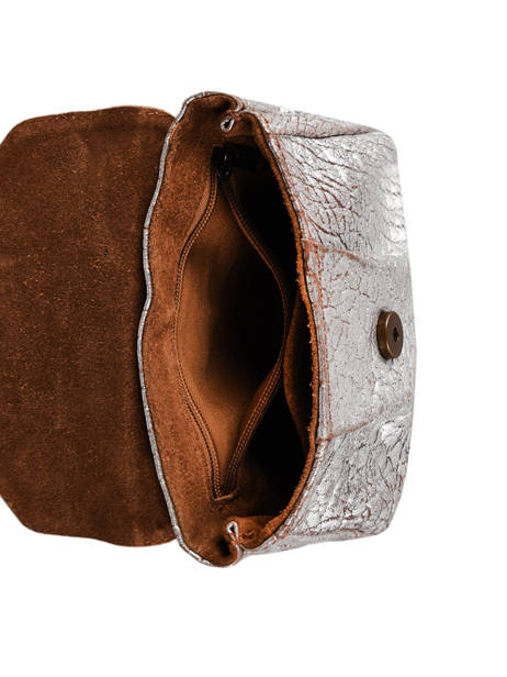 Leather Suzon Argento Crossbody Bag Paul marius Gray argento SUZSARG other view 3