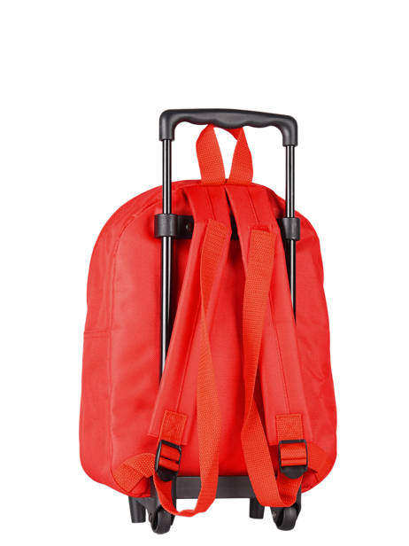 Wheeled Backpack 1 Compartment Cars Red speed 4CENTR other view 4