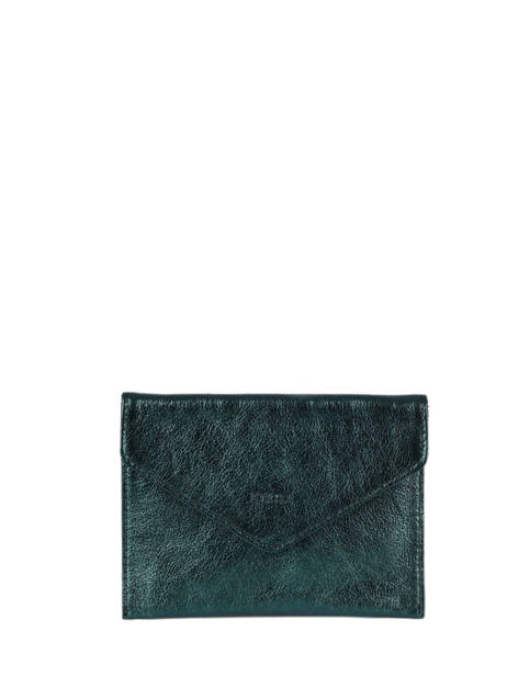 Porte-papiers Etincelle Irisée Cuir Etrier Bleu etincelle irisee EETI054