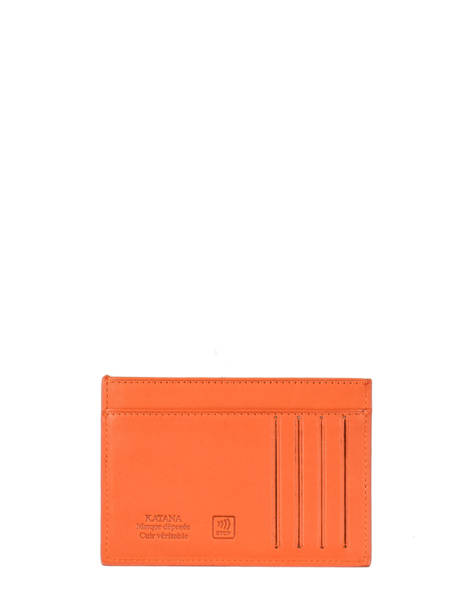 Card Holder Marina Leather Katana Orange marina 753001 other view 2