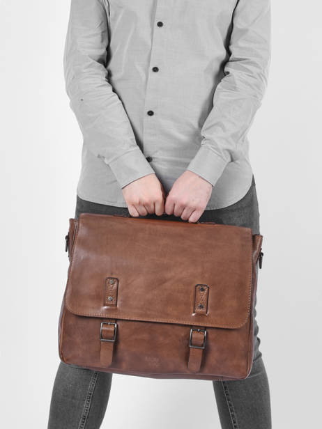 Business Bag Basilic pepper Brown traveler BTRA02 other view 1