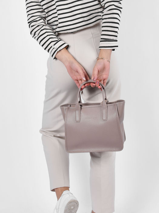 Longchamp Le foulonné Handbag Gray
