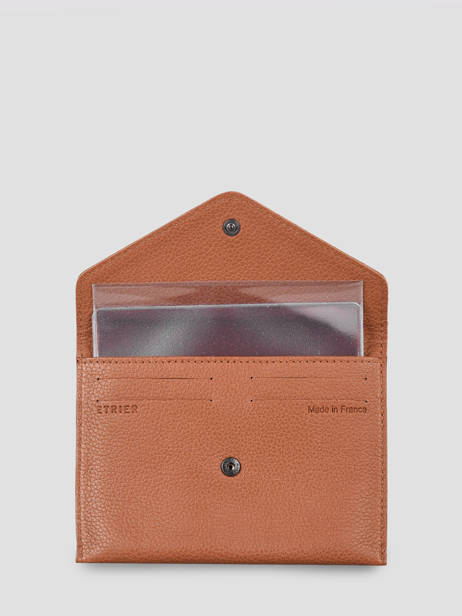 Leather Document Holder Madras Etrier Brown madras EMAD054 other view 1