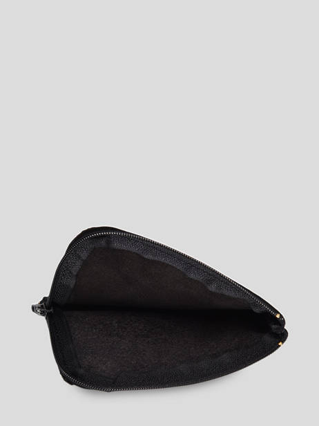 Suede Leather Etincelle Coin Purse Etrier Black etincelle nubuck EETN811 other view 1