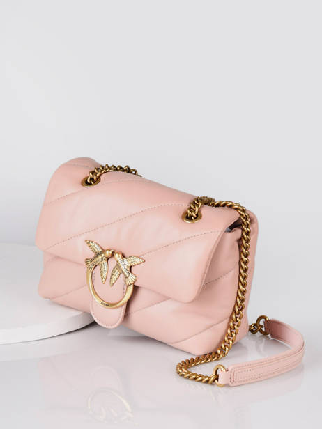 Sac Bandoulière Mini Love Bag Puff Maxi Quilt Cuir Pinko Rose love bag puff 1P22JD vue secondaire 2