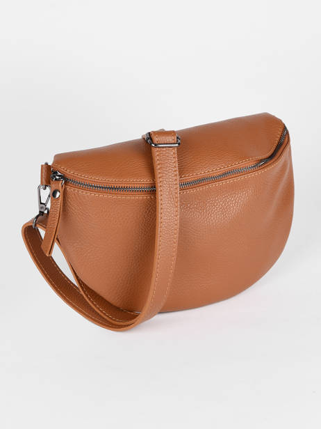 Leather Caviar Belt Bag Milano Brown caviar CA21123 other view 2