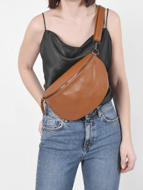 Leather Caviar Belt Bag Milano Brown caviar CA21123 other view 1