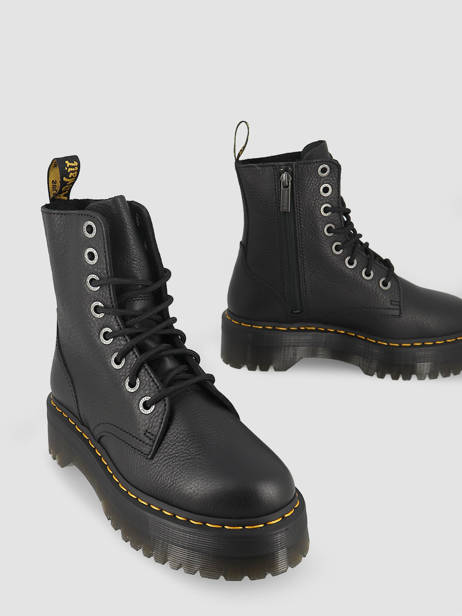 Leather Boots Jadon Soft Pisa  Dr martens Black unisex 26378001 other view 3