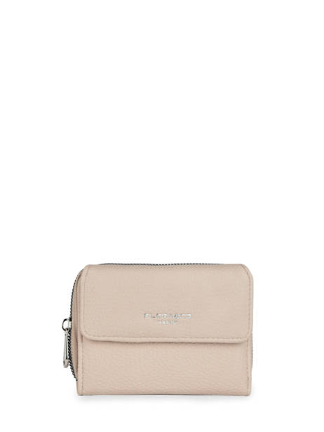 Compact Zip Wallet Classic Miniprix Beige grained H6012